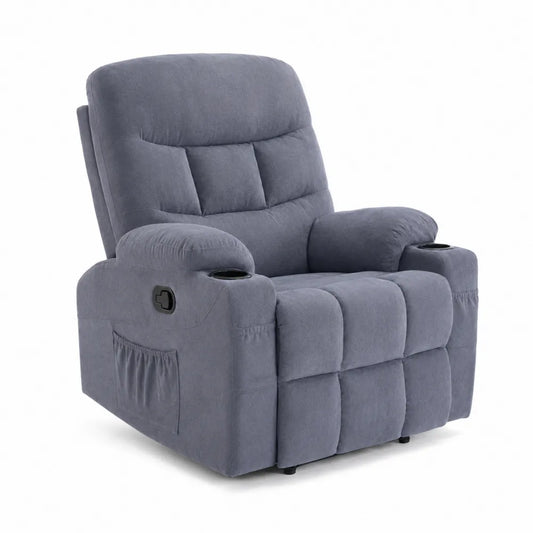 Liegesessel Polyester Dunkelgrau
