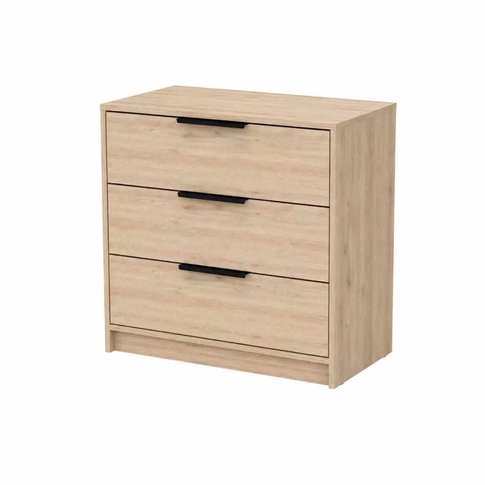 Kommode aus MDF mit 3 Schubladen 80x40x78 cm