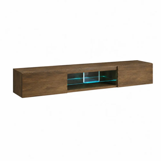 TV-Schrank Wandregal Holz Braun 200x30x20cm